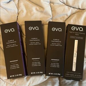 Evo Purple Toothpaste and Whitening Pen Set
